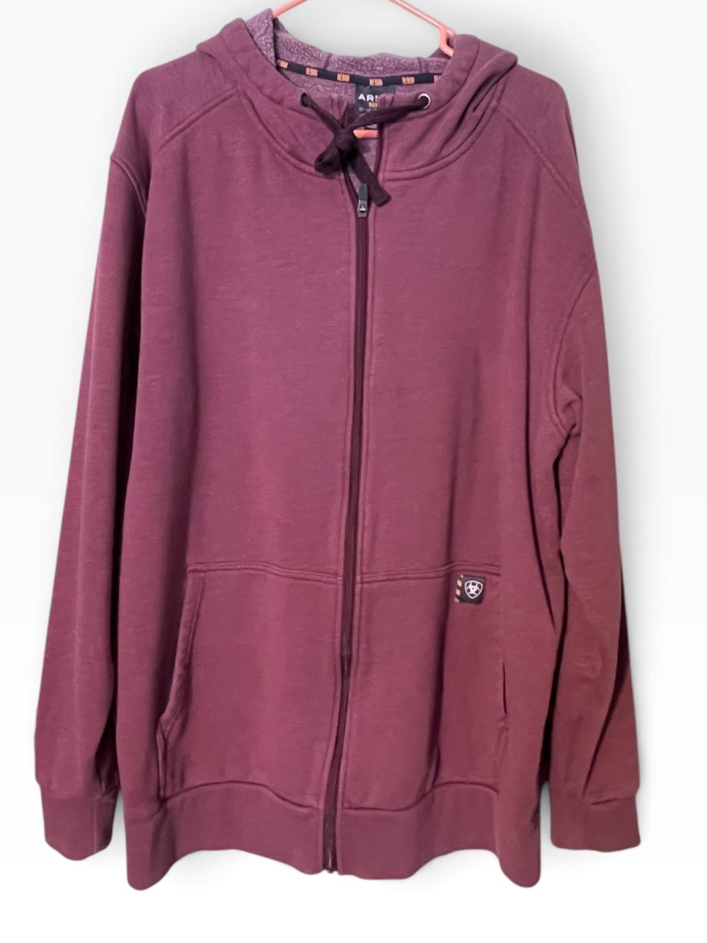 Ariat Rebar All Weather Sherpa Full Zip Hoodie. Size XL Tall GUC
